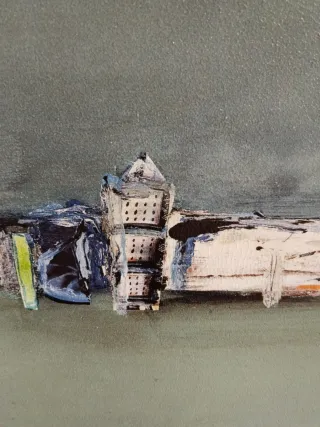 Cuadro abstracto moderno, minimalista