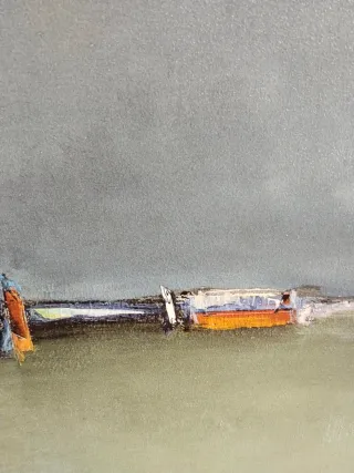 Cuadro abstracto moderno, minimalista