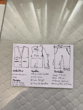 Traje chaqueta chico marrón