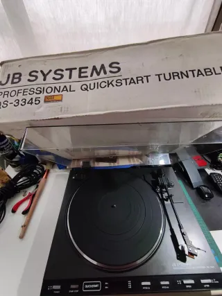 Tocadiscos JB SYSTEMS Profesional Negro