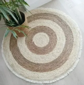 Alfombra Redonda Fibra Natural