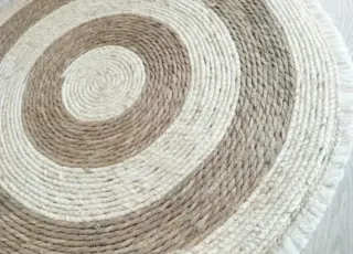Alfombra Redonda Fibra Natural