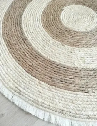 Alfombra Redonda Fibra Natural
