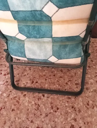 Silla plegable tela y metal