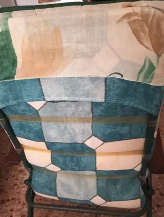 Silla plegable tela y metal