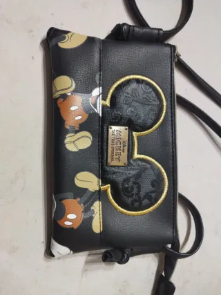 Bolso Mickey Mouse negro y dorado