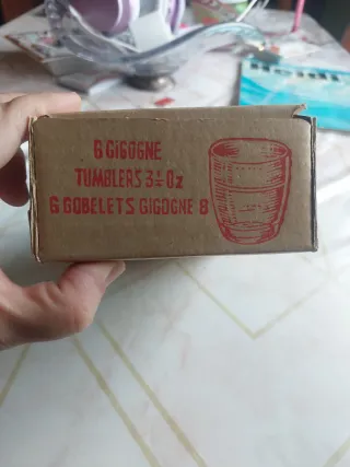 Caja 6 Vasos Duralex nuevos