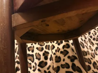 Silla Vintage Piel Roja