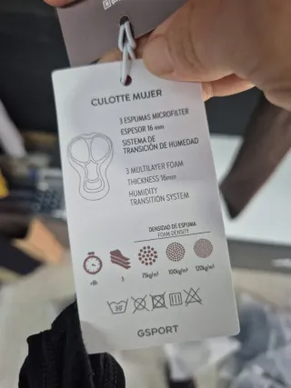 Culotte Gsport One Marrón Mujer Talla S