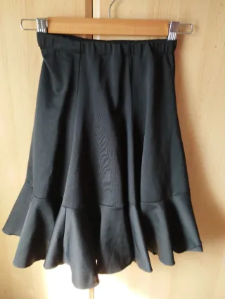 Falda flamenca niña negra
