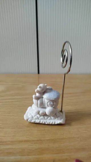 Portafoto trenino orsetto porcellana