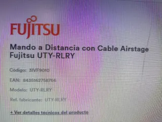 Termostato pared Fujitsu