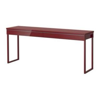 Escritorio Ikea Besta Burs Rojo Brillante