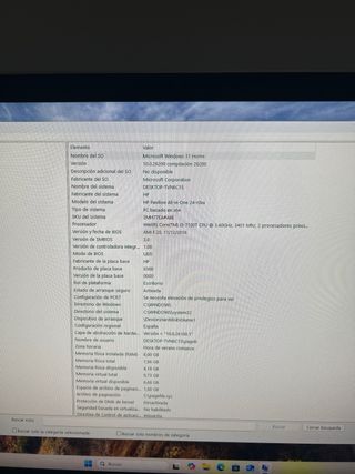 HP Ordenador Todo en Uno Plata/Blanco