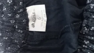 Traje de aldeana negro con blanco