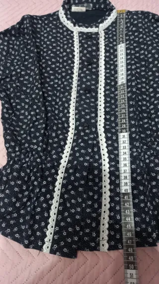 Traje de aldeana negro con blanco