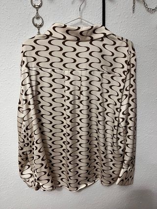 Camisa Mango Estilo Groovy Retro