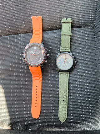 Reloj Brenatt Naranja y reloj wti verde