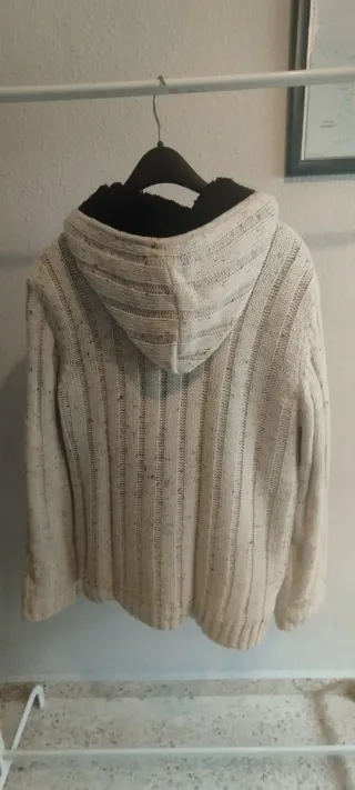 Chaqueta lana hombre forro borrego