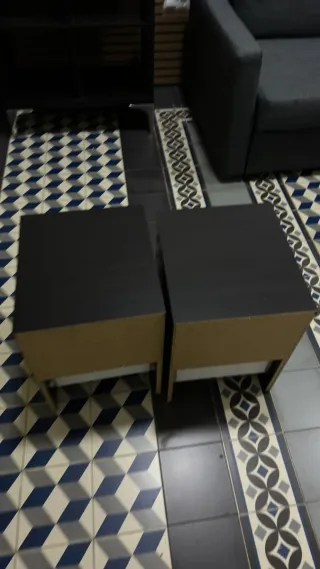 Cajonera (2 cajones) IKEA KULLEN 35x49 negro-marró