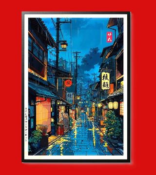 Kyoto Tea House Tela Canvas, Home Decor 40x30 cm
