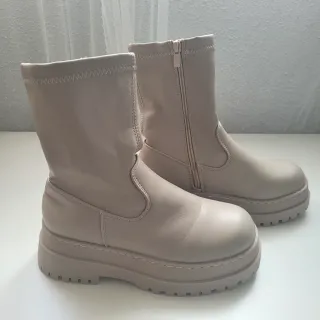 Botas Ulanka plataforma beige