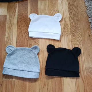 Set 3 gorros bebé orejas