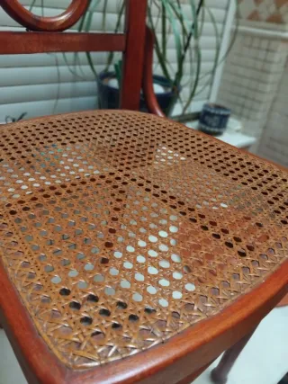 6 Sillas Vintage Madera Maciza