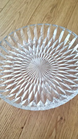 Vassoio in cristallo trasparente