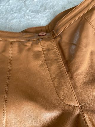 Pantalón de cuero FACCİARO Camel