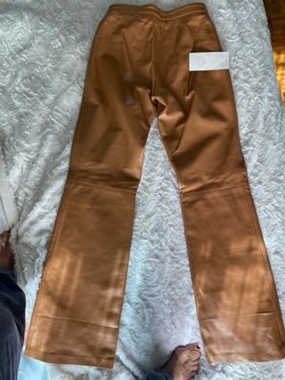 Pantalón de cuero FACCİARO Camel