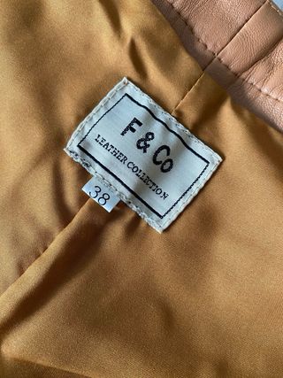 Pantalón de cuero FACCİARO Camel