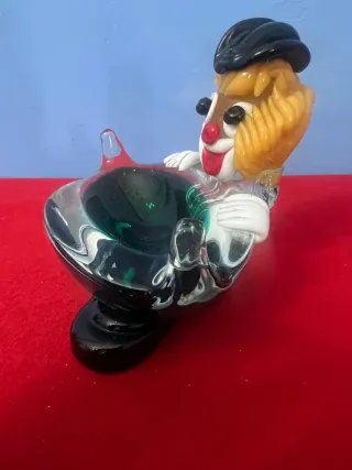 Portacenere Vetro di Murano Clown
