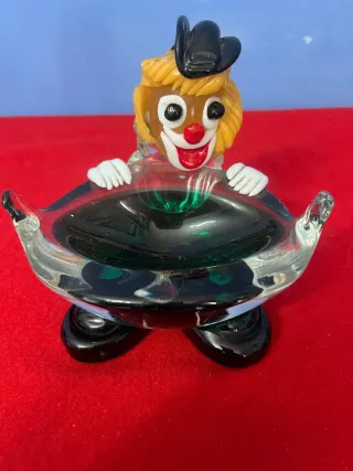 Portacenere Vetro di Murano Clown