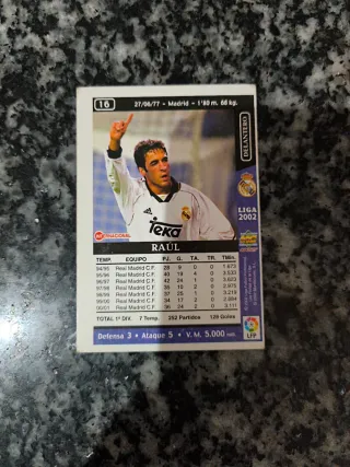 Cromos de fútbol Raúl González Blanco