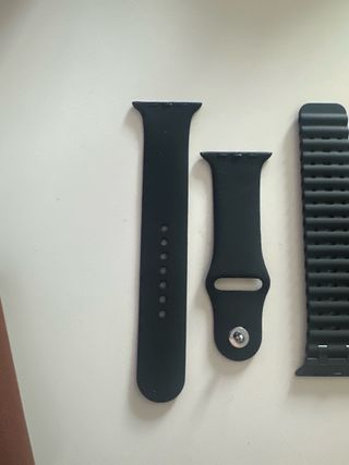 Correas Apple Watch Negras y Plateadas