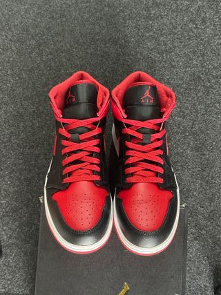 Nike Jordan 1 Mid Scarpa Rossa 45.5
