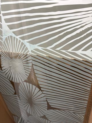 Mesa escritorio cristal + 2 caballetes