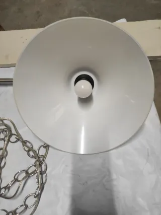 Lámpara de techo colgante plateada