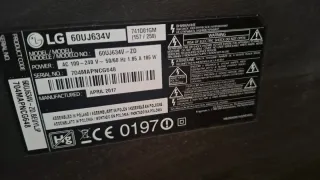 Televisor 60pulgadas LG pantalla rota