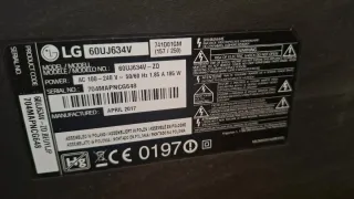 Televisor 60pulgadas LG pantalla rota