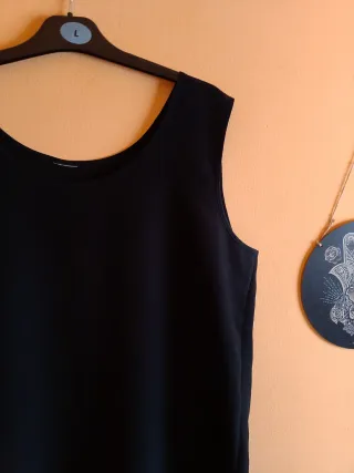 Blusa Top Negro Talla 46 ++