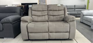 Sofá Relax 2 Plazas Gris o beis