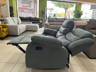 Sofá Relax 2 Plazas Gris o beis