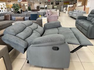 Sofá Relax 2 Plazas Gris o beis