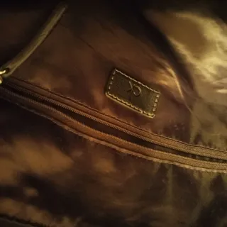 Borsa Calvin Klein Monogram CK Canvas Beige/Marron