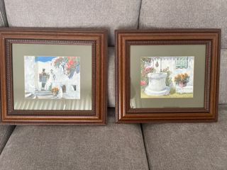 2 Quadri ad Acquerello Paesaggio