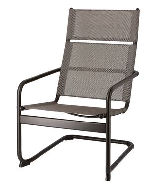 Silla tumbona jardín Ikea Husaro gris