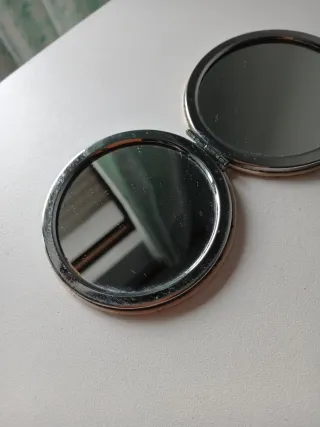 Espejo compacto diseño París flores