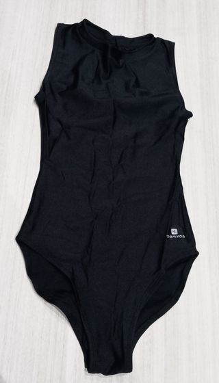 Maillot niña negro DOMYOS